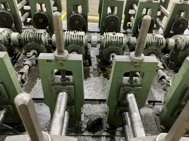 10 &amp; 12 STAND X 2" BRADBURY SIDE BY SIDE U JOINT DRIVE ROLLFORMER: YOBRO #24947