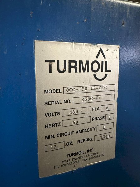 HYDRAULIC POWER UNIT SYSTEM WITH TURMOIL CHILLER: STOCK #22304