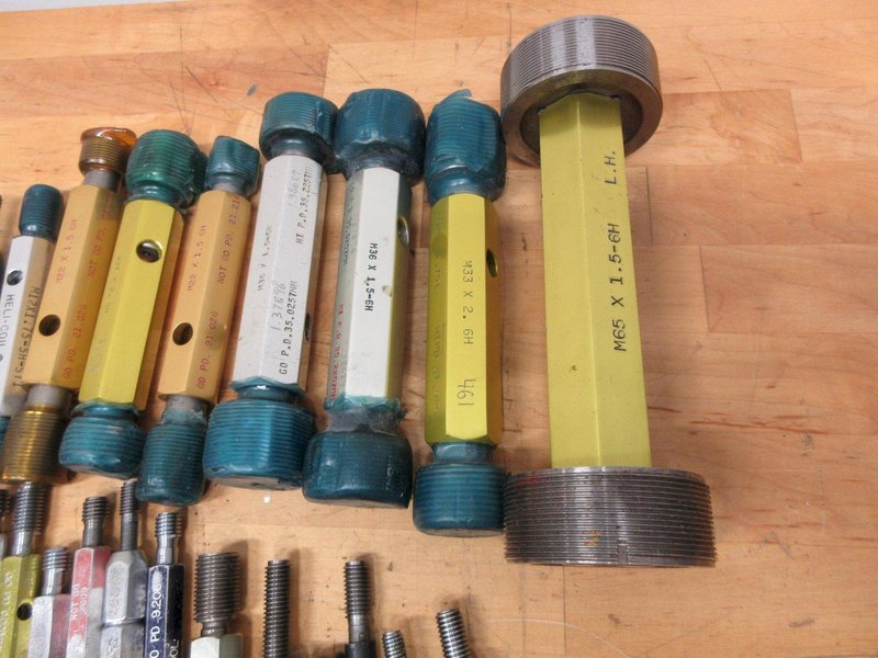 Threaded ID Go/No-Go Gauges, Metric Sizes from M2 - M65, Various Brands 	- Auction Item