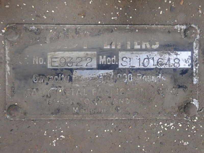 5 TON (10,000 LBS) x 96" x 14-48" WIDE CADY ADJUSTABLE SHEET LIFTER