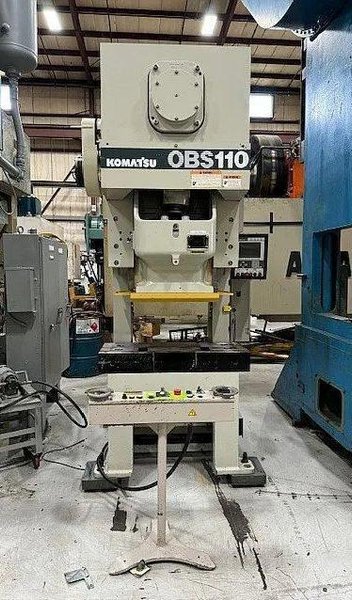 110 ton Komatsu Single Crank Gap Frame Press Model OBS-110-61, Year 2013