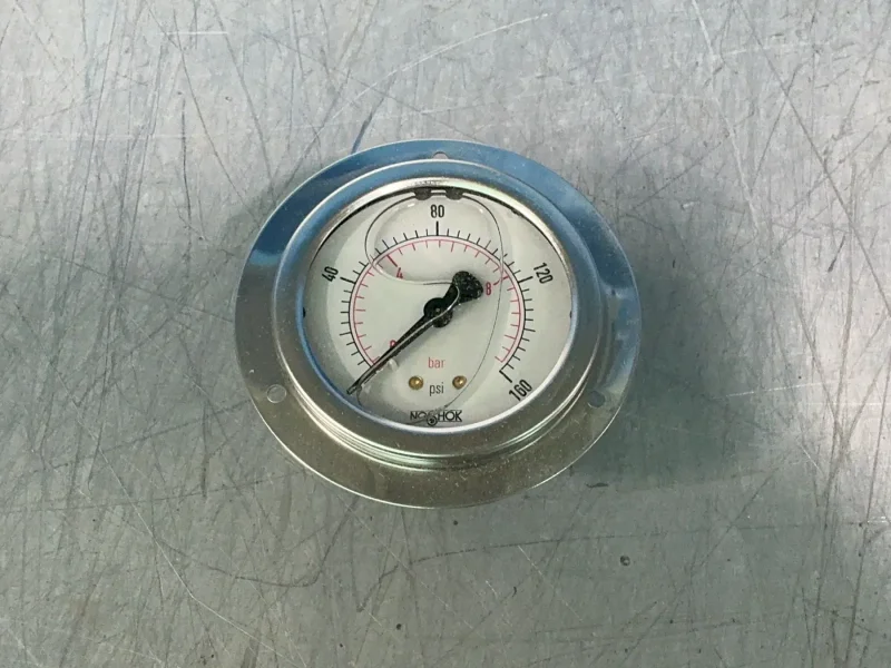 NOSHOK 0-160PSI PRESSURE GAUGES  -  25-911-160-PSI/BAR-SSFF-SL