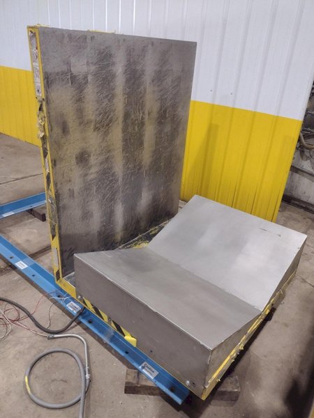 4,000 LBS X 48" X 48" MAX MODEL #LPTT-UP-40-90 HYDRAULIC TILT UPENDER 90 DEGREE FLIP TABLE: YOBRO #25894