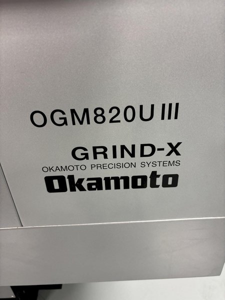 2018 Used Okamoto OGM 820U III Cylindrical NC Grinder For Sale