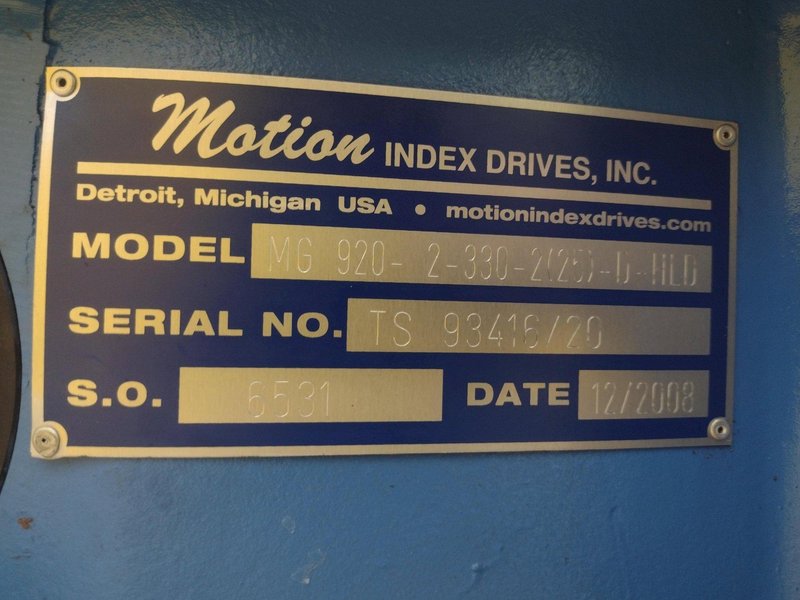 29&quot; MOTION INDEX DRIVES MODEL #MG 920-2-330-2(25)-D-HLD CNC ROTARY TABLE: YOBRO #23818