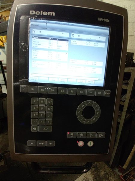 100 Ton x 8′ Piranha Pro 2 CNC Hydraulic Press Brake, 2006 – Backgauge, Delem CNC Control, Foot Pedal
