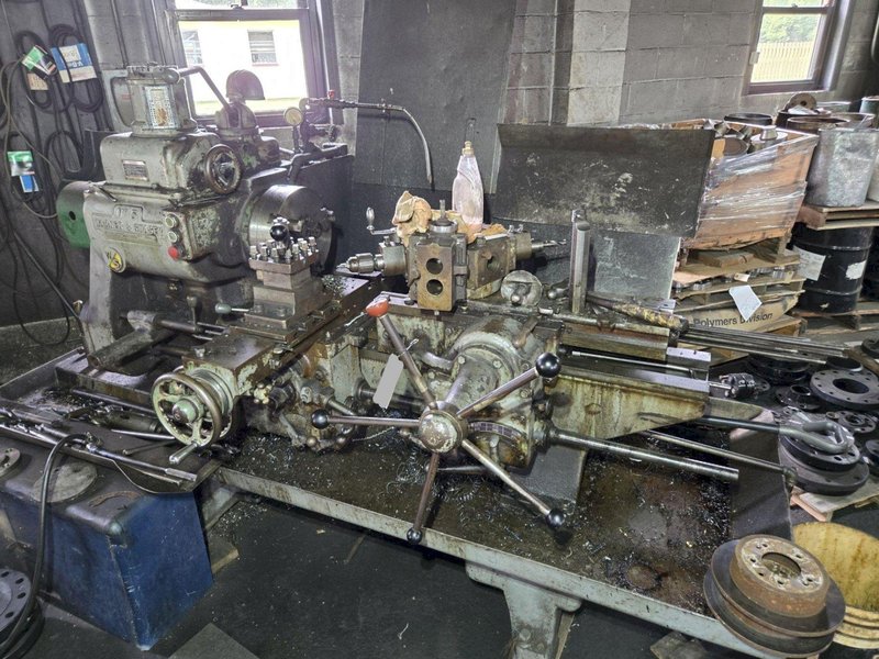 WARNER &amp; SWASEY NO. 5 MODEL M-1740 TURRET LATHE. STOCK # 0992525.