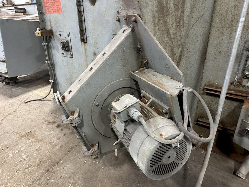 48&quot; X 96&quot; X 8 WHEEL PANGBORN MODEL #ES-1838-22 ROLLER CONVEYOR PASS-THRU BLAST SYSTEM, NEW 2007: STOCK #21212