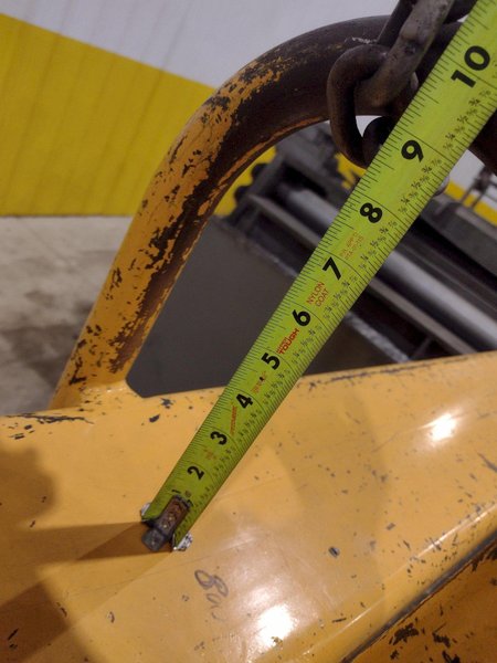 4 TON CALDWELL MODEL#81P-4-50 C HOOK PAPER COIL LIFTER: STOCK #22716