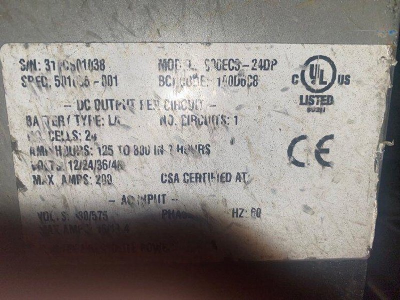 AMETEK Prestolite Power Eclipse II Plus Battery Charger 800EC3-24DP USED