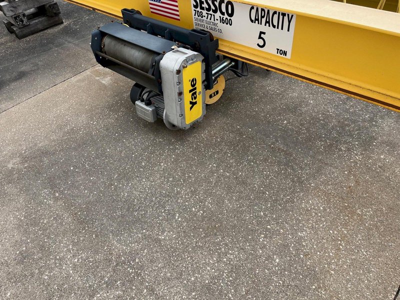 5-Ton Sievert Crane &amp; Hoist Four Post Freestanding Overhead Crane