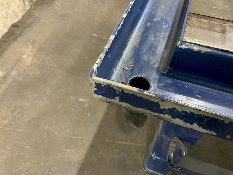 36" X 75" T-SLOT STEEL TABLE: STOCK #81278