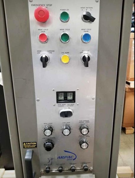 ARPAC SEMI AUTO STRETCH WRAPPING MACHINE # 2371