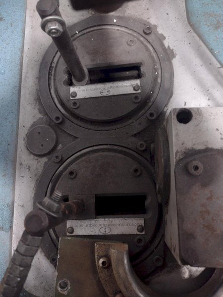 6-3/4" T-DRILL MODEL #T-150 PIPE COLLARING MACHINE WITH T-DRILL EC-150 END PROCESSING ATTACHMENT: STOCK #15864