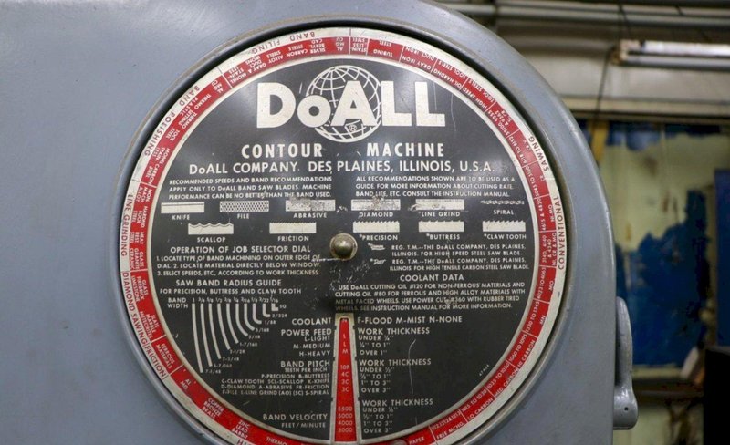 36&quot; DOALL MODEL #3613-1 VERTICAL BANDSAW: YOBRO #24515