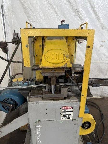 25 TON YODER MODEL #P-25 OPEN THROAT CUTOFF PRESS: YOBRO #25225