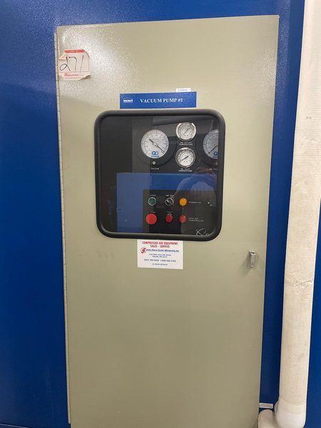 100 HP Quincy QSVI-100 Rotary Screw Vacuum Pump, 2006 – Great Condition, ~12,000 HRS (1)