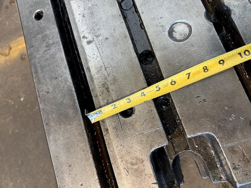 108" X 59" X 8" T-SLOTTED FLOOR PLATE. STOCK # 0541526