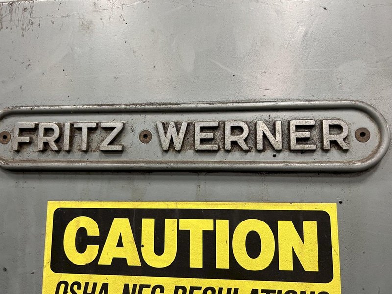 50 HP FRITZ WERNER  DOUBLE SIDED MODEL #FP7V2 HEAVY DUTY DUPLEX MILL/MILLING MACHINE. STOCK # 0309623