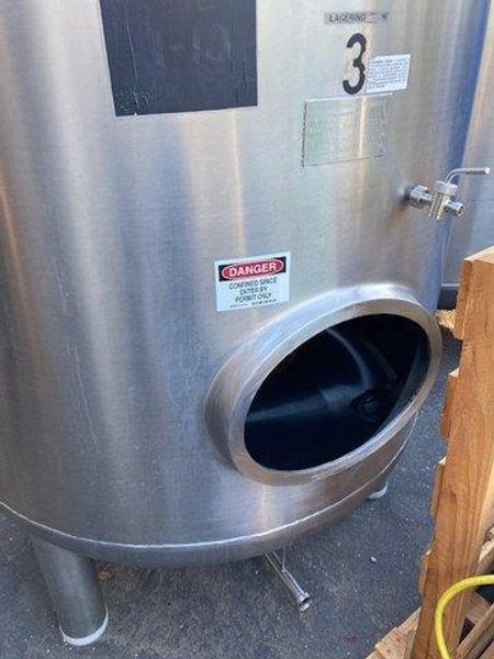 863 Gallon Kaspar- Schulz Stainless Steel Tank, 1989 – CIP