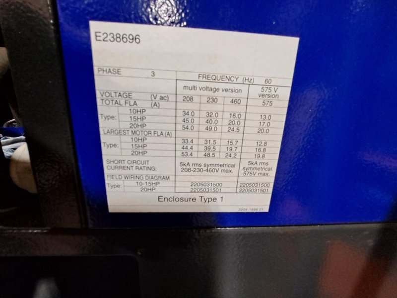Quincy 15 HP QGS15D T120 Rotary Screw Air Compressor With Dryer, 2021 – Lightly Used, Low Hours