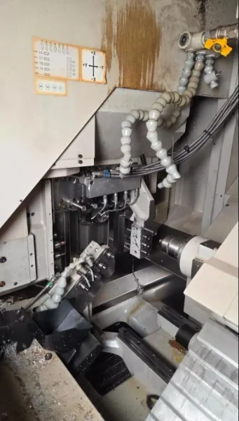 USED NOMURA .787" X 7.87" AUTOMATIC SWISS TYPE CNC LATHE MODEL NN-20UBB