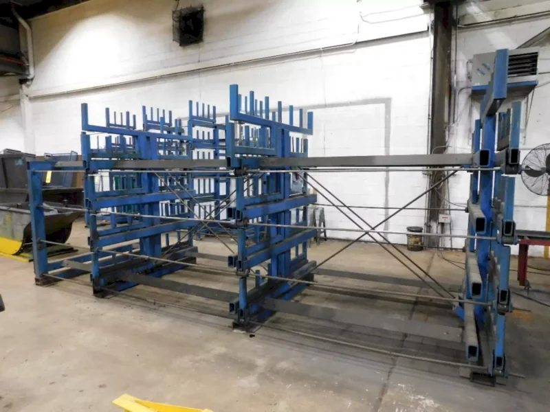 20&#039; X 5 TIER HEAVY DUTY RETRACTABLE ARMS STORAGE RACK: YOBRO #24364