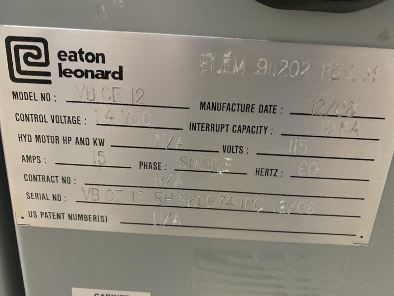 Eaton-Leonard VB CE 12 CNC Horizontal Tube Bender, New 2008.