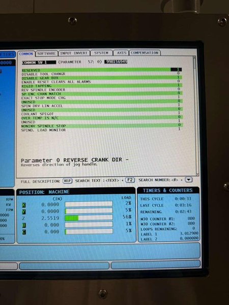 Haas UMC-750 5-Axis CNC Universal Machining Center – 12,000 RPM, 40 ATC, TSC, HSM Mill