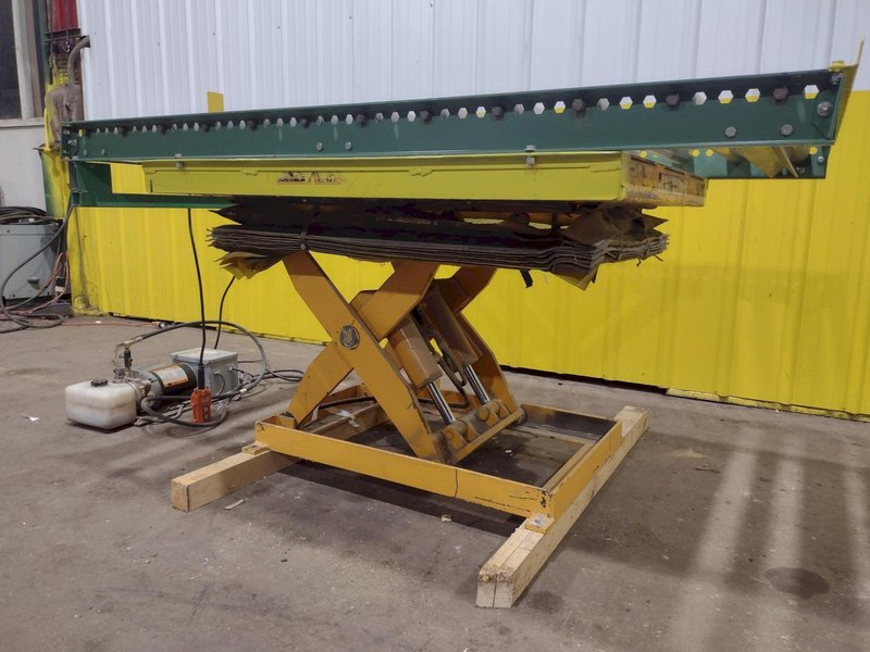 4,000 LBS X 48" X 40" ECONOLIFT HYDRUALIC SCISSOR LIFT TABLE 110V: STOCK #20940