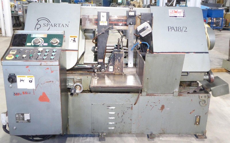 14" x 18" Spartan/Marvel Horizontal Band Saw PA18/2, 18" Rounds, Auto Feed, 1-1/2" Blade, 7.5 HP, Nice