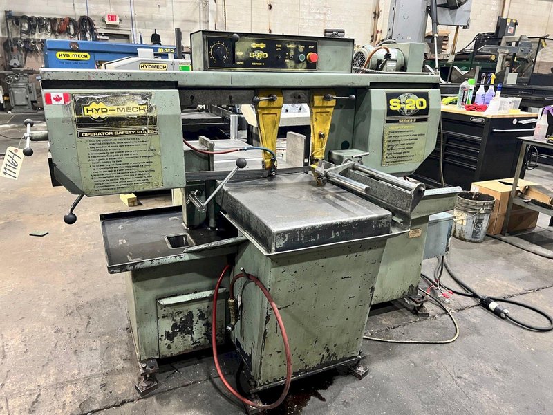 USED HYD-MECH MODEL S-20 MANUAL MITERING 13" X 18" BANDSAW, Stock# 11164, Year: 1998