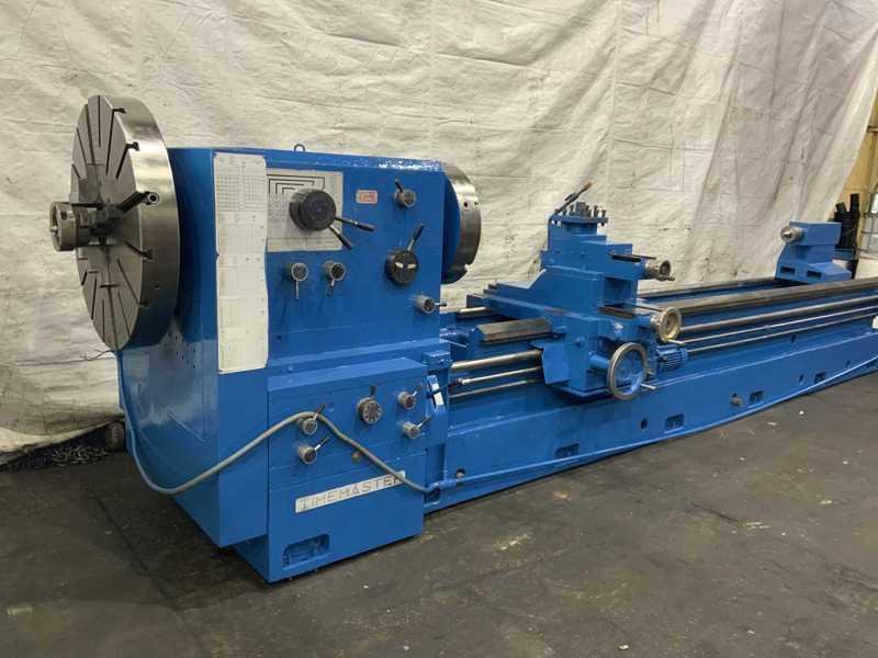 40"/56" X 160" GRUTZPE TIMEMASTER MODEL 4000/500 DOUBLE CHUCK ENGINE LATHE 5.75" HOLE: STOCK 11413