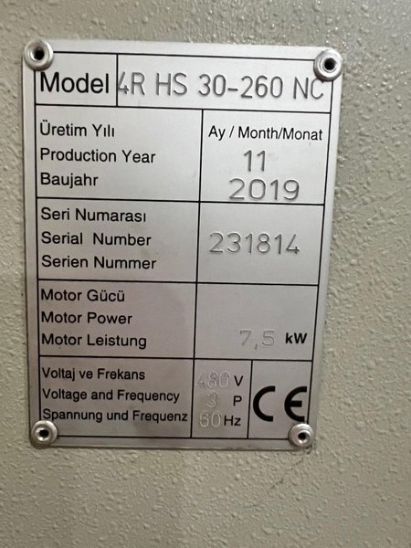 USED CARELL 10&#039; X 3/8&quot; 4-ROLL NC PLATE ROLL MODEL 4R HS 30X260NC, Stock# 11093, Year: 2019