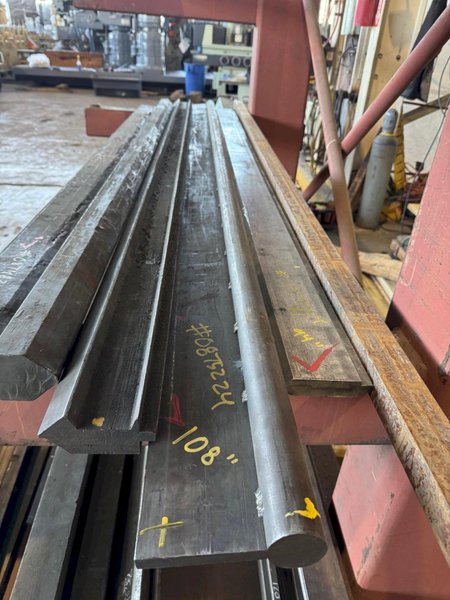 108" X 1 7/8" X 5 7/8" PRESS BRAKE RADIUS DIE. STOCK# 0875224