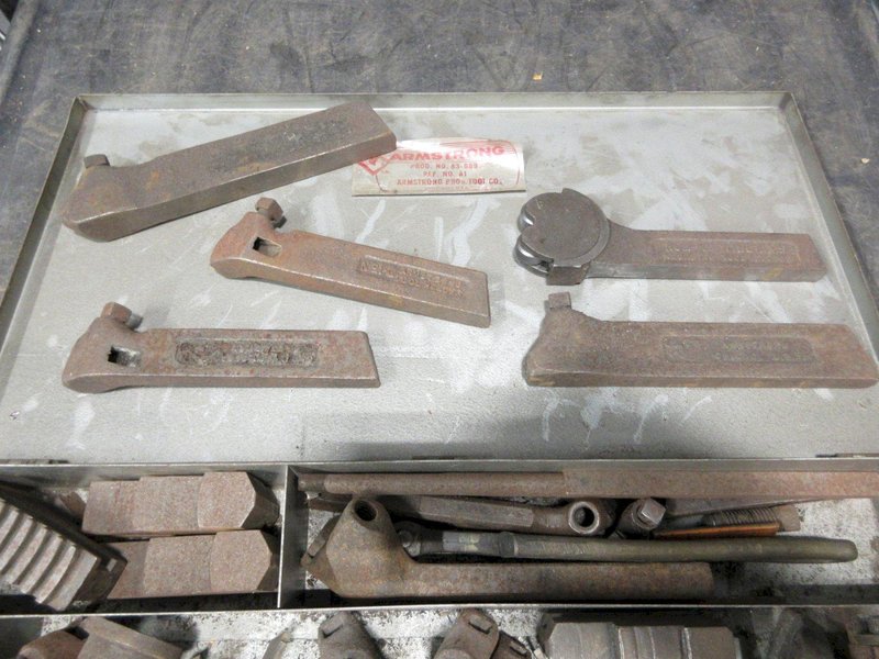 Manual Lathe Armstrong Tool Holders in Metal Case- Auction Item