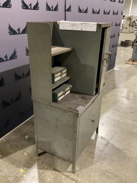 SUNNEN LN-650 MANDREL STORAGE CABINET WITH TOOLS USED