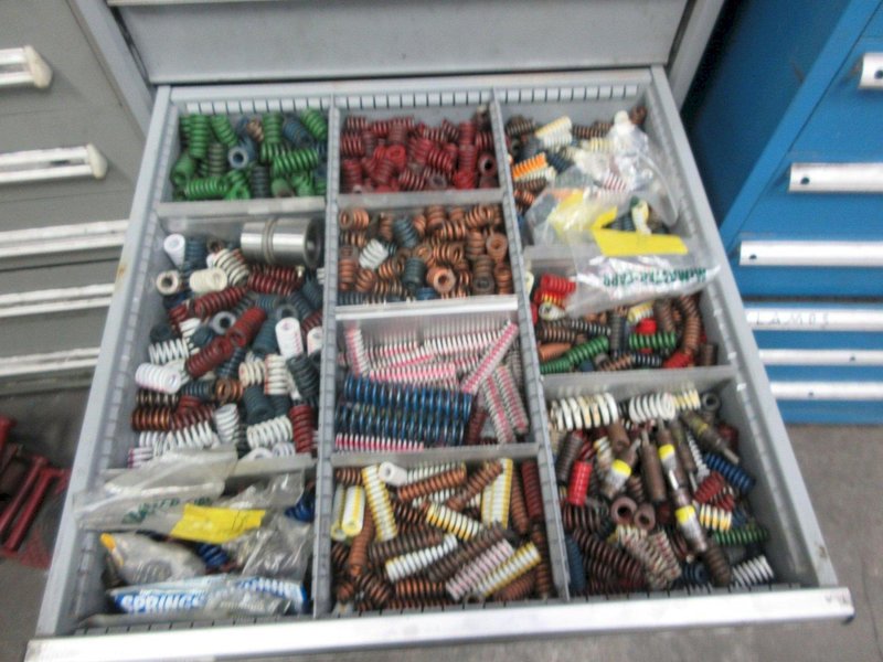 Lista Cabinet 9 Drawer with Die Springs / Bolts / Parts- Auction Item