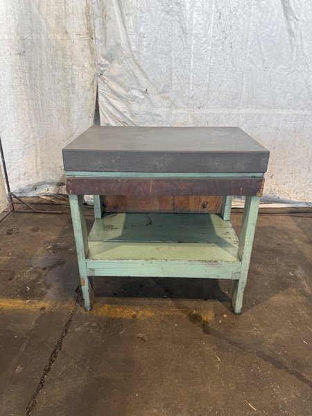 36" X 24" X 4" GRANITE SURFACE PLATE W/ STAND. STOCK #0542726