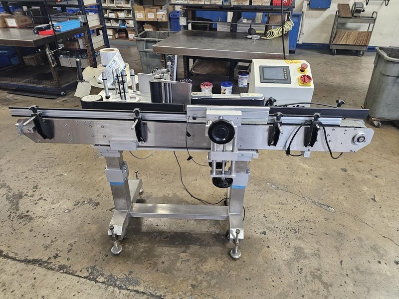 Accutek Bottling Line with Chadam Consultants 2 Head Gravity Filler, Accutek SA-1 Automatic Chuck Capper, Accutek APS106 Labelette Labeler, Everfilt Oil Filtration System, IBC Tanks