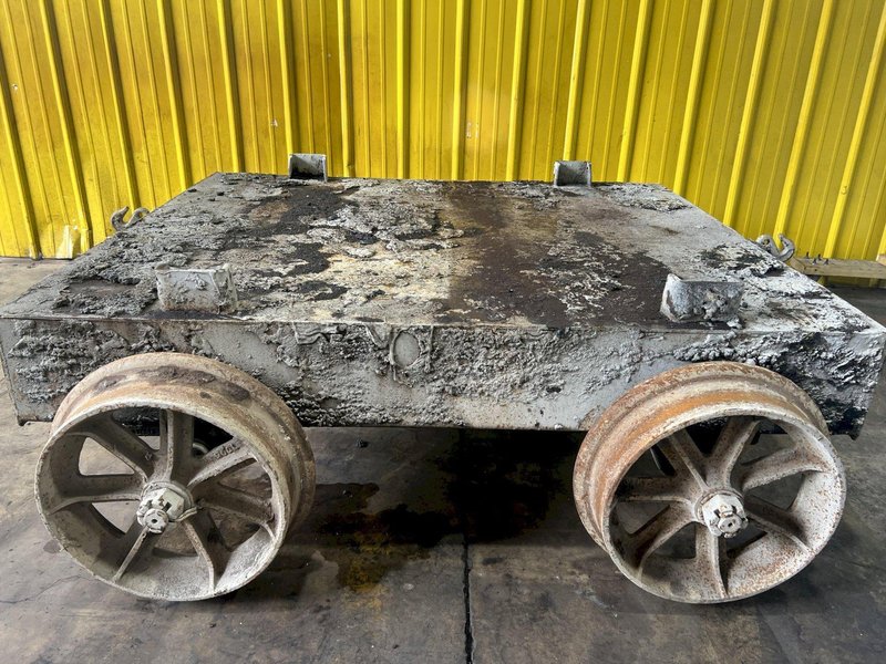 60" X 50" RAILROAD WORK DOLLY / TRANSFER CART: STOCK #17185