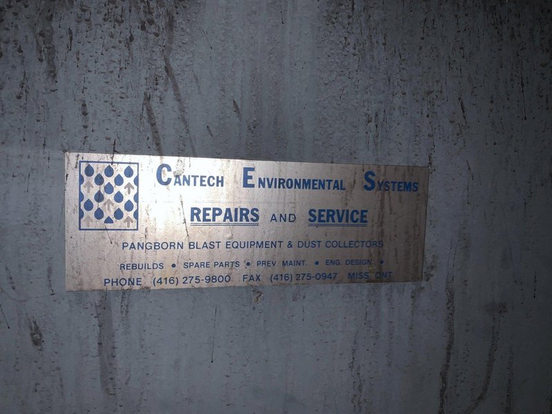 162&quot; WIDE X 6 WHEEL PANGBORN SHOT ROTOBLAST MODEL #ES-1923 TOP &amp; BOTTOM PLATE BLAST CLEANING SYSTEM: STOCK #13319