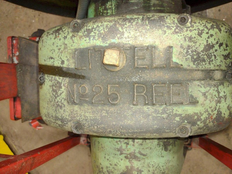 2,500 LB  X 20&quot; LITTELL MODEL #25 MOTORIZED COIL REEL UNCOILER: STOCK #19534