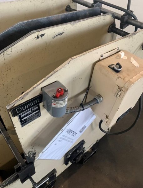 4,000 LB X 15" DURANT CC6015 MOTORIZED COIL CRADLE. STOCK # 0957823