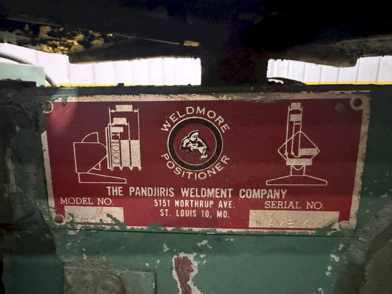 1,000 LB PANDJIRIS MODEL 10-4 MOTORIZED WELDING POSITIONER: YOBRO #24751