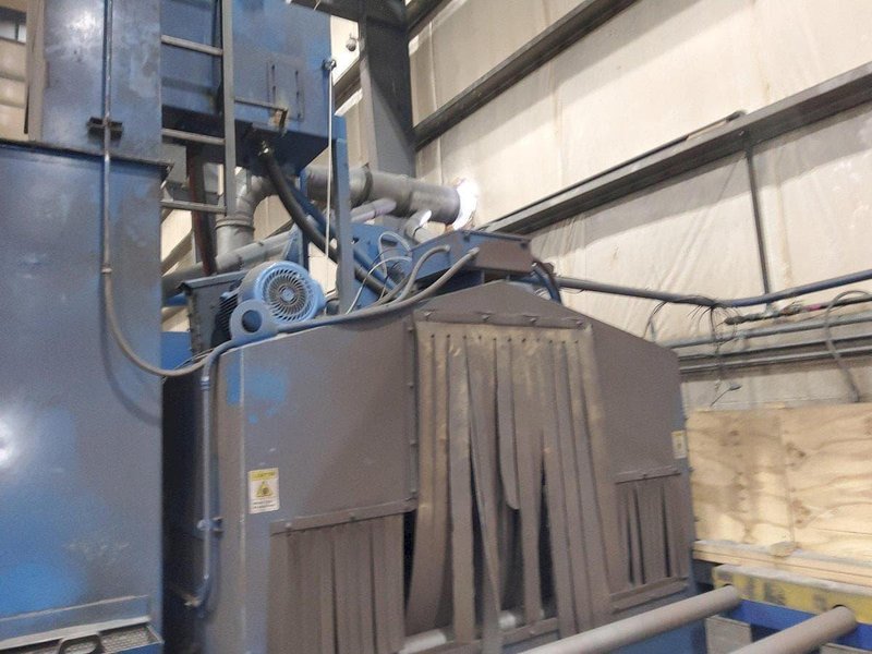 Pangborn ES-1821 Plate &amp; Structural Steel Shot Blast Machine, 2009 – 4×25 HP, Rebuilt 2020