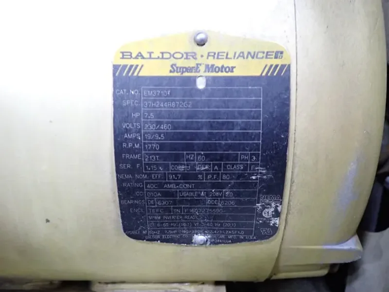 Ingersoll Rand (2) 7.5 Hp Air Compressor - 2-2475e7.5v-fp