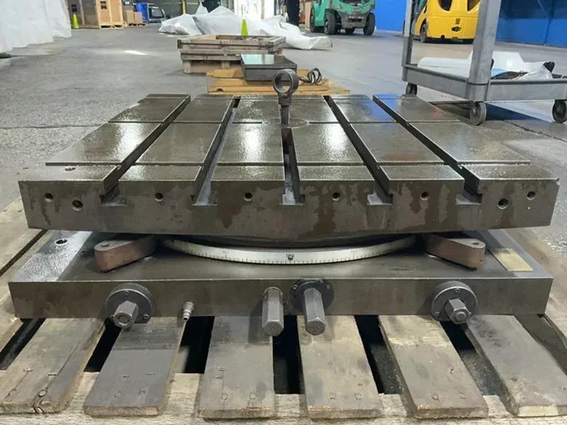 DEVLIEG MACHINE COMPANY 30” X 30” T SLOTTED ROTARY TABLE
