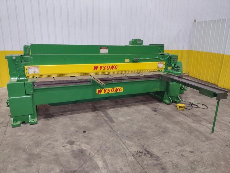 10' X 1/4" WYSONG MODEL #1025-F MECHANICAL POWER SQUARING SHEAR: YOBRO #25202