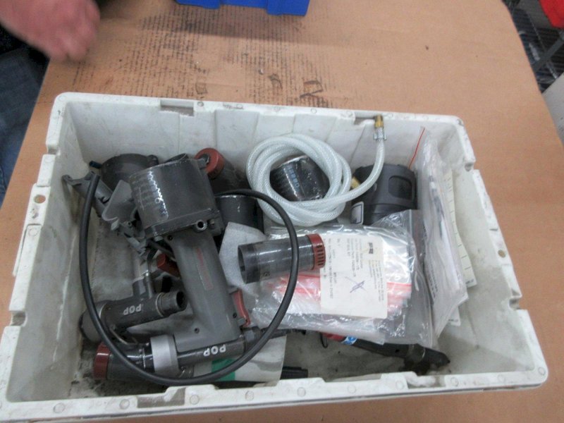 Pneumatic Pop Rivet Guns With Parts and Accessories **Unknown Working Order**- Auction Item